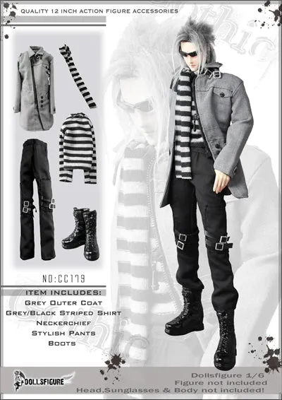 1/6 MALE TRENDY OUTFIT BY DOLLS FIGURE