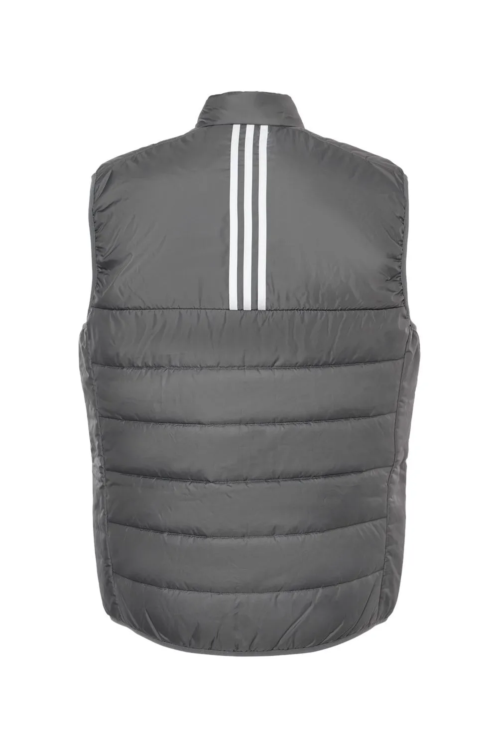 Adidas Mens Full Zip Puffer Vest - Grey - NEW