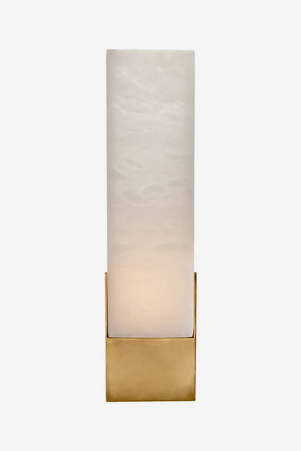 Antique Brass Frosted Glass Wall Light | Andrew Martin Covet