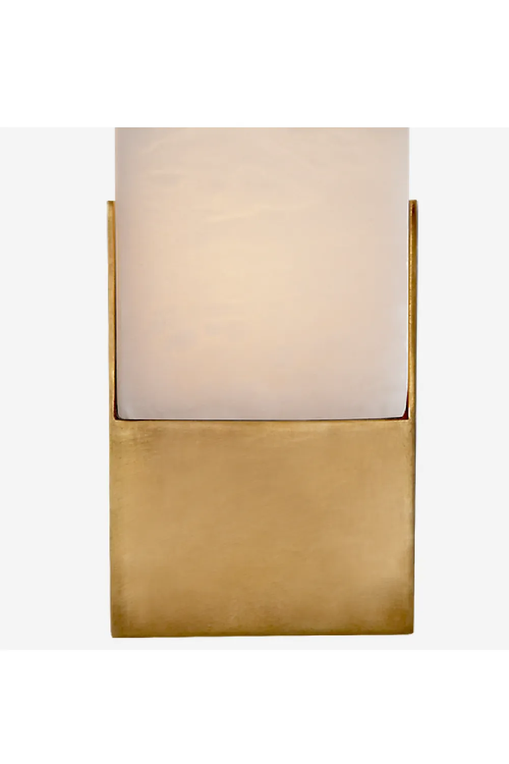 Antique Brass Frosted Glass Wall Light | Andrew Martin Covet