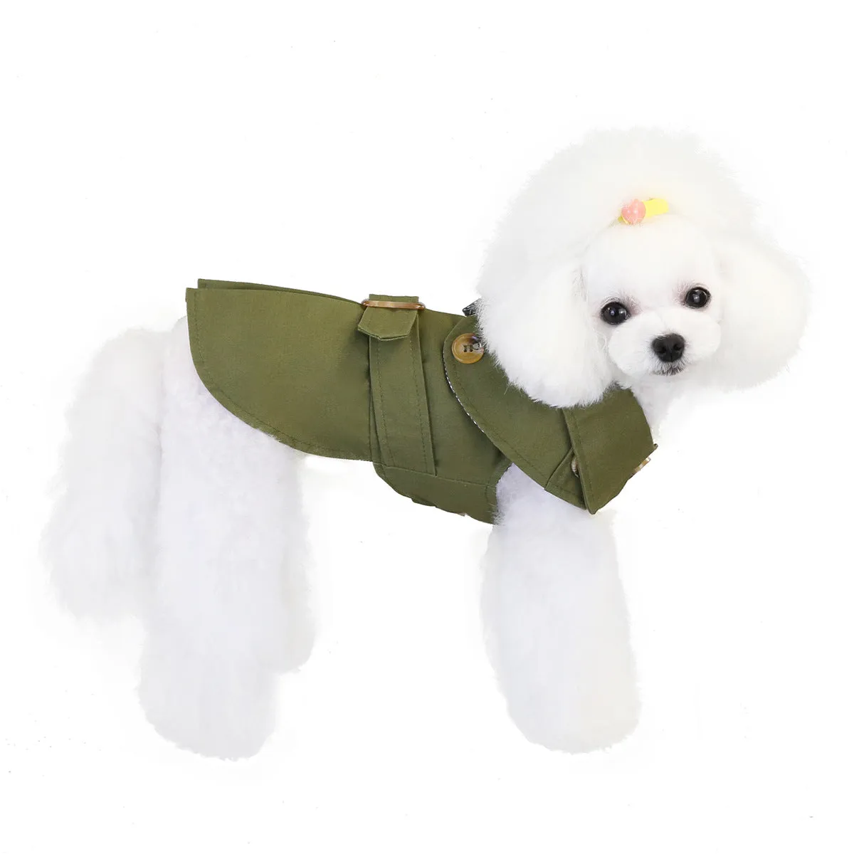 Autumn three-color windbreaker small dog pet clothing