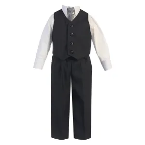 Baby Boys Dark Gray Vest Pants Special Occasion Easter Outfit Set 6-24M