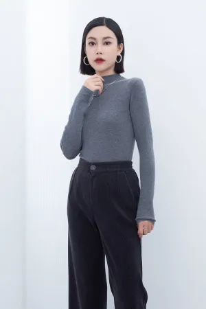 Black Slim Cashmere Sweater