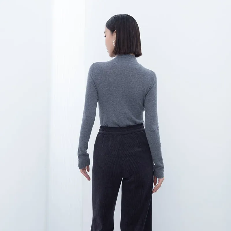 Black Slim Cashmere Sweater