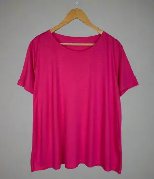 Bright Pink Relaxed Short Sleeve Tee