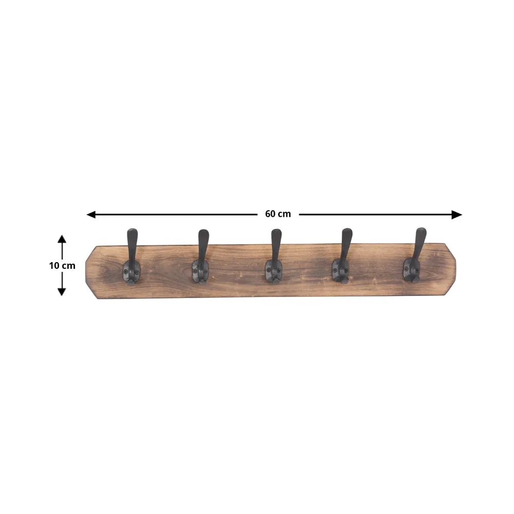 Caelum 60cm Wood and Metal Wall Hook