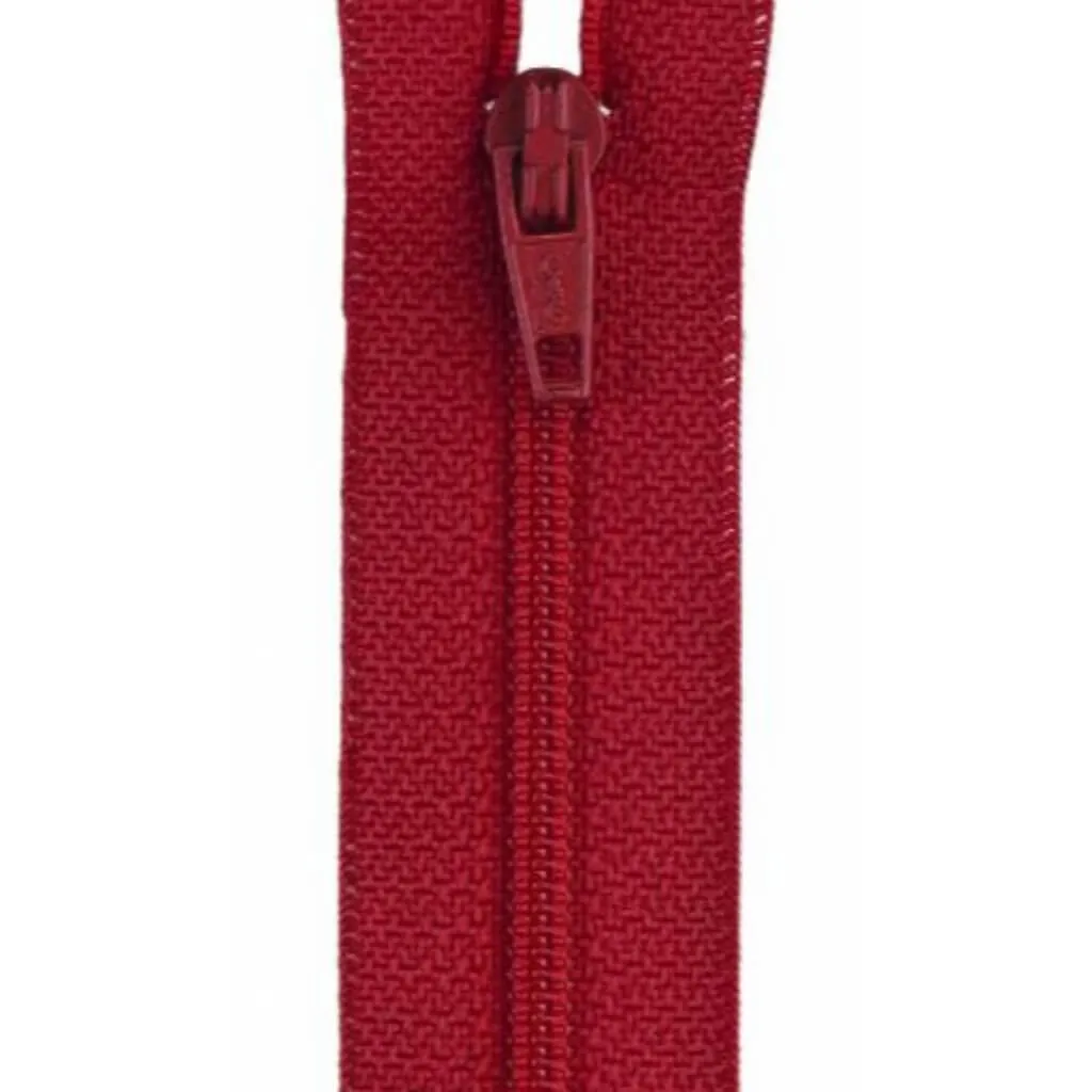 Coats All-Purpose Plastic Zipper 12in Red