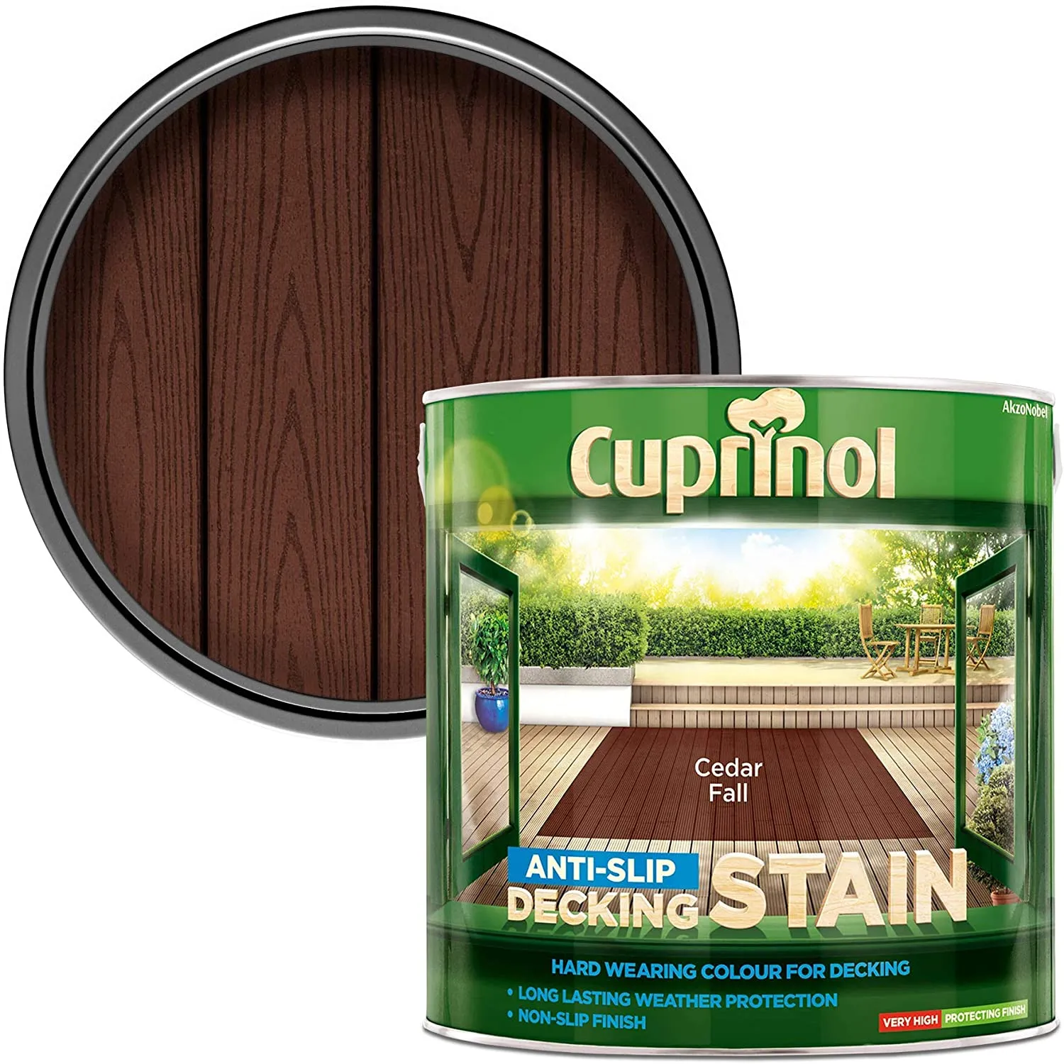 Cuprinol Anti Slip Decking Stain - Cedar Fall 2.5L