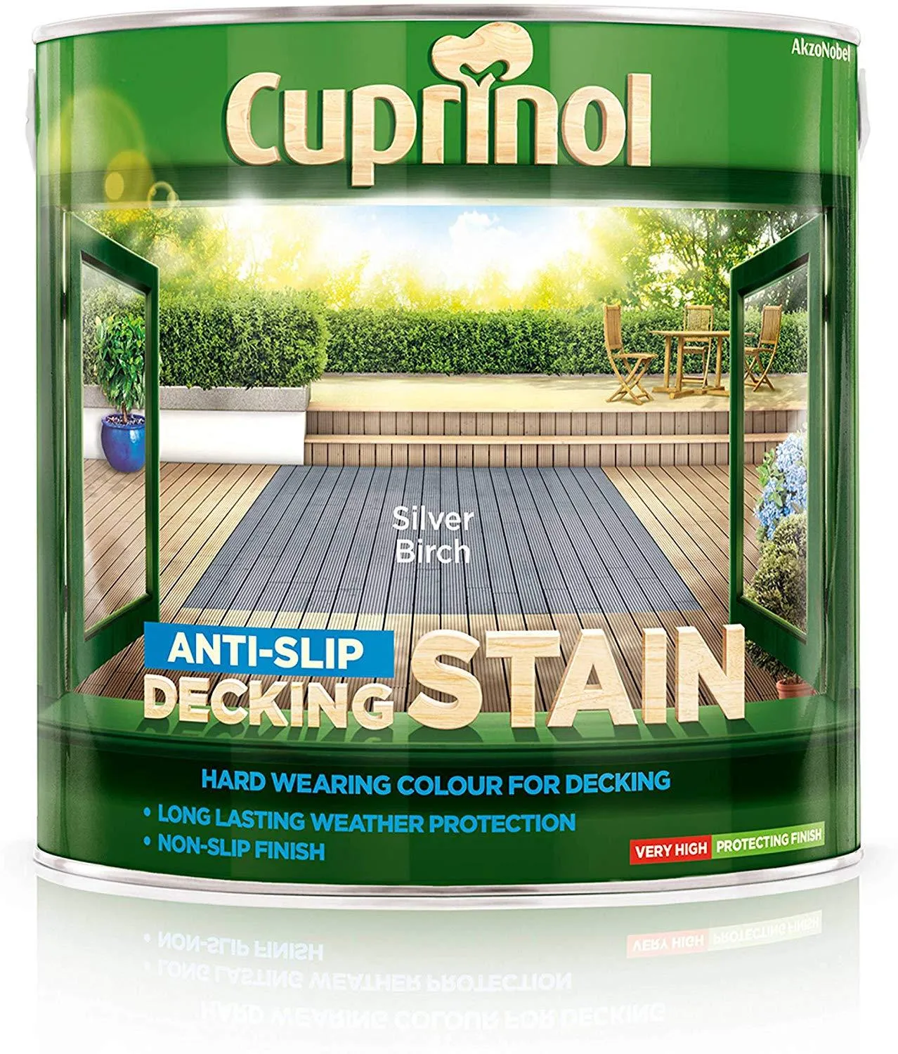 Cuprinol Anti Slip Decking Stain - Silver Birch 2.5L