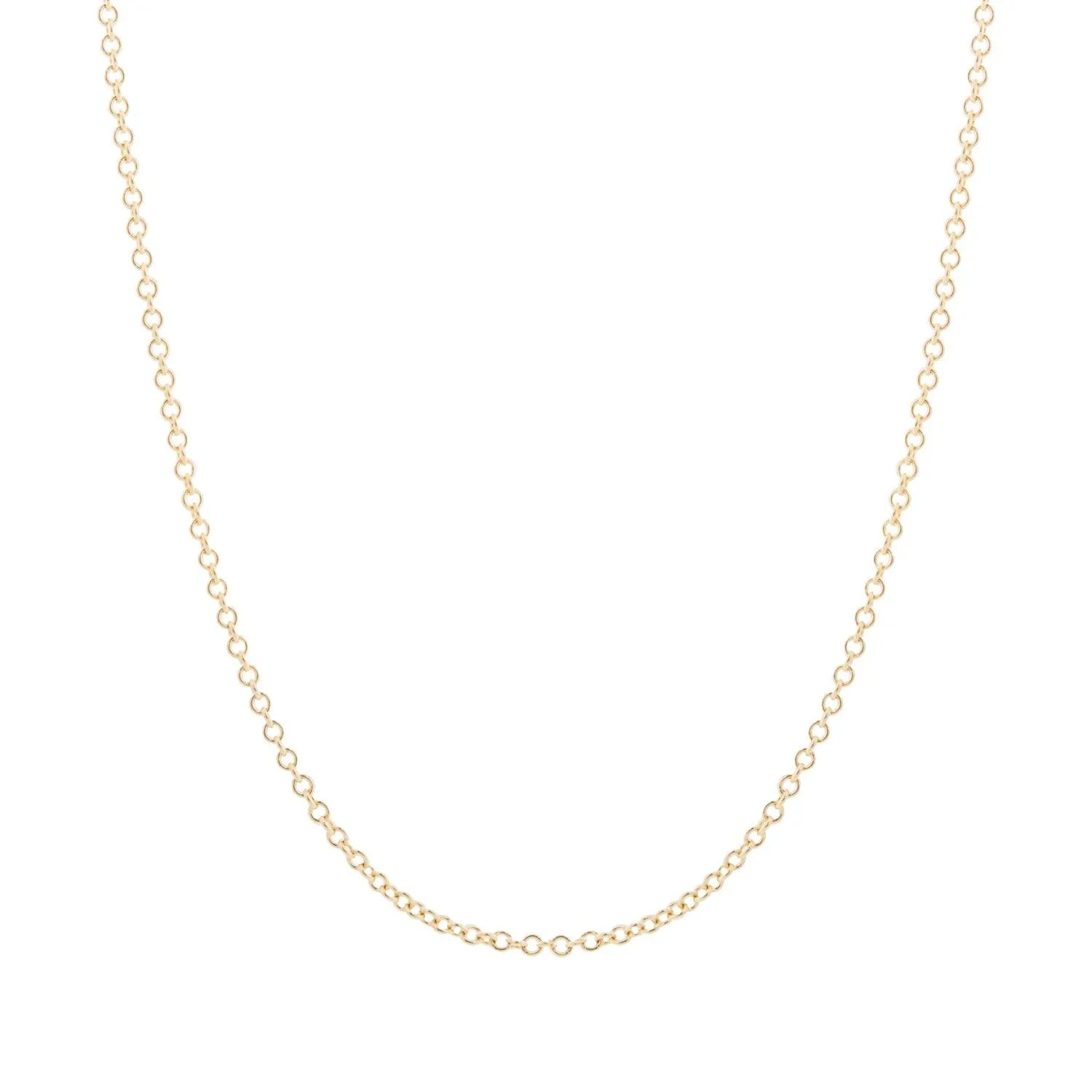 Delicate Rolo Chain - 14k Yellow Gold