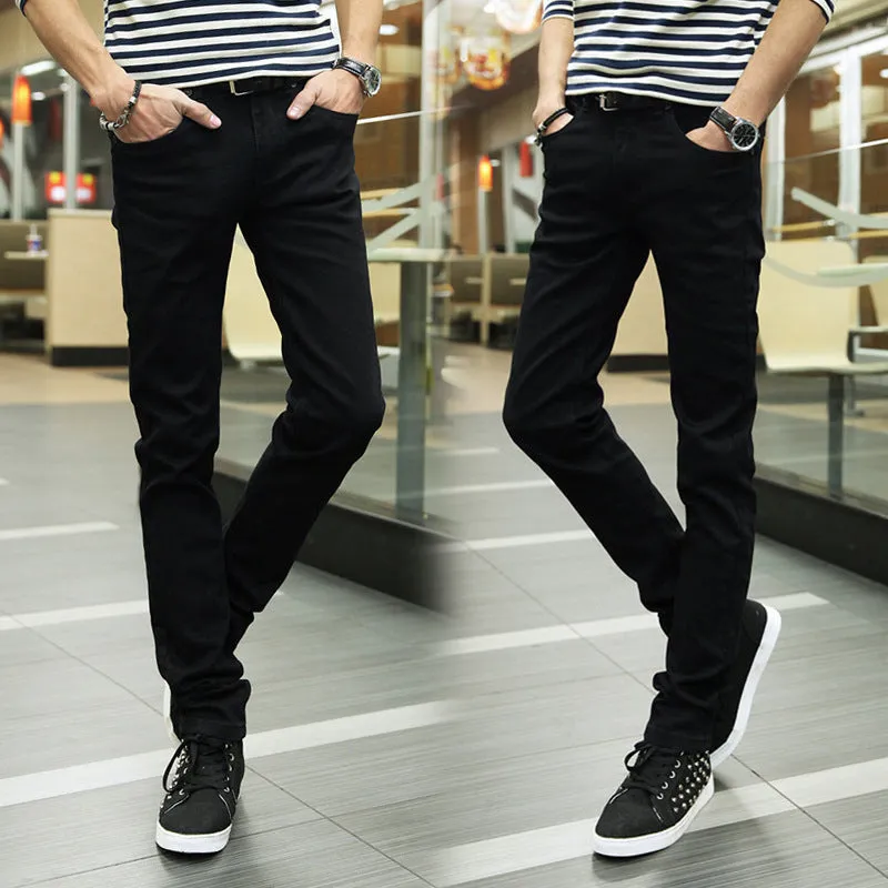 Denim Pants Slim Fit Look Young Trendy Stretchable Pants