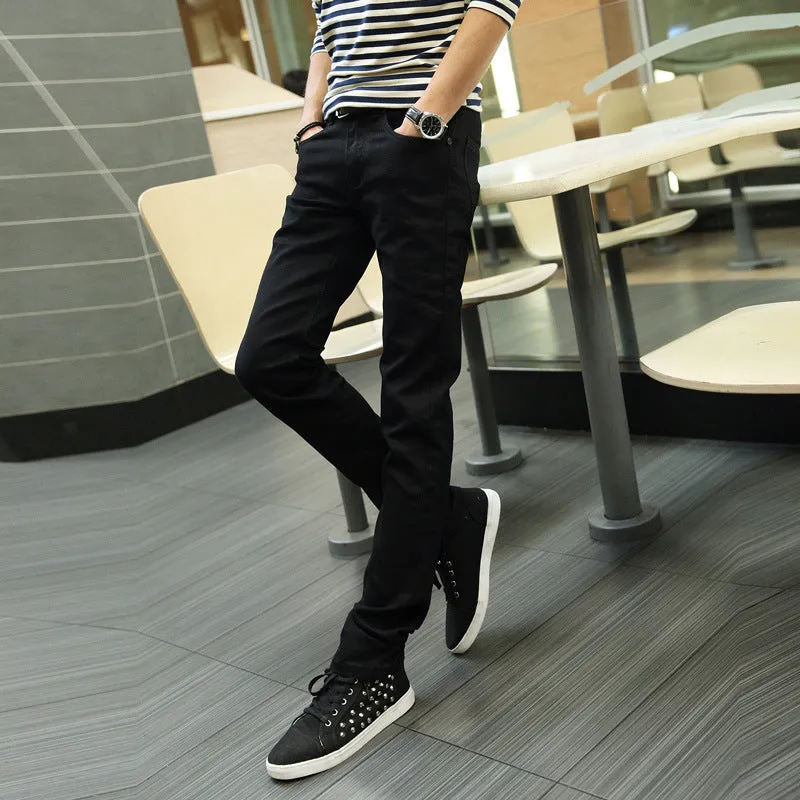 Denim Pants Slim Fit Look Young Trendy Stretchable Pants