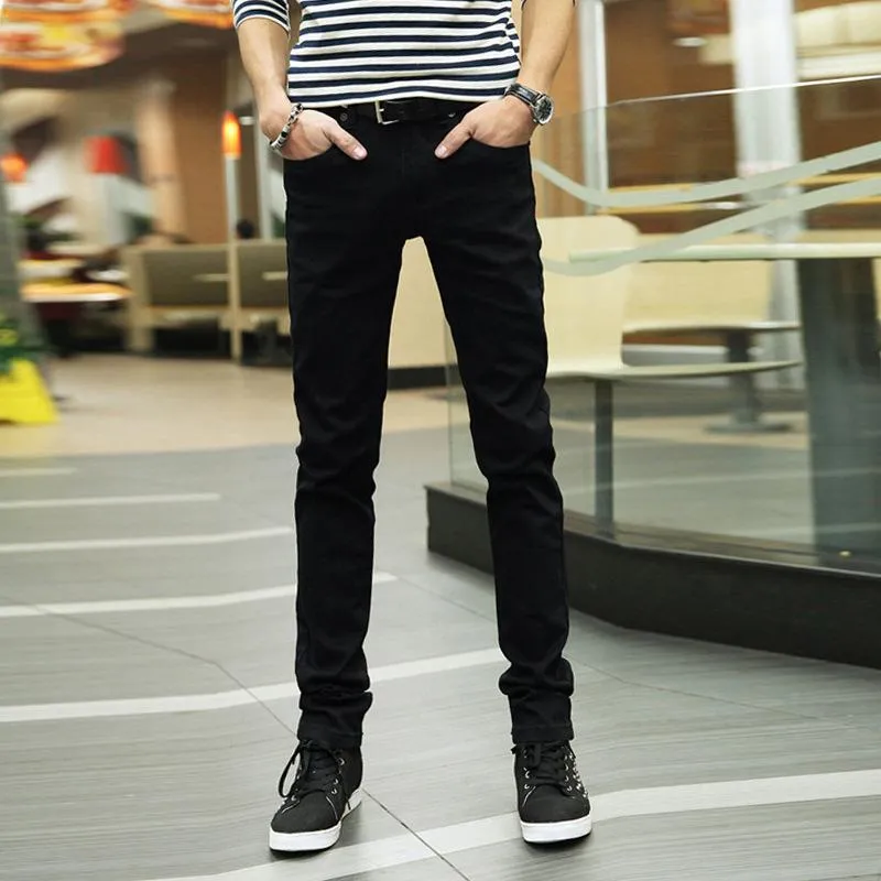 Denim Pants Slim Fit Look Young Trendy Stretchable Pants