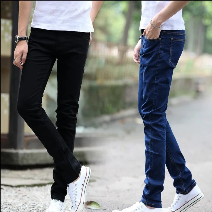 Denim Pants Slim Fit Look Young Trendy Stretchable Pants