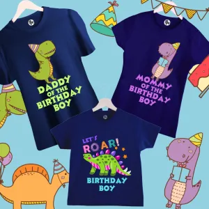 Dino Theme Birthday T-Shirts for Birthday Boy