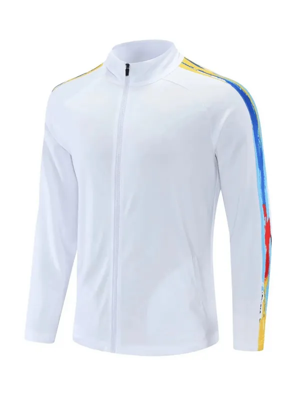 Elastic Breathable Men's Sports Jacket with Zipper - SF1775