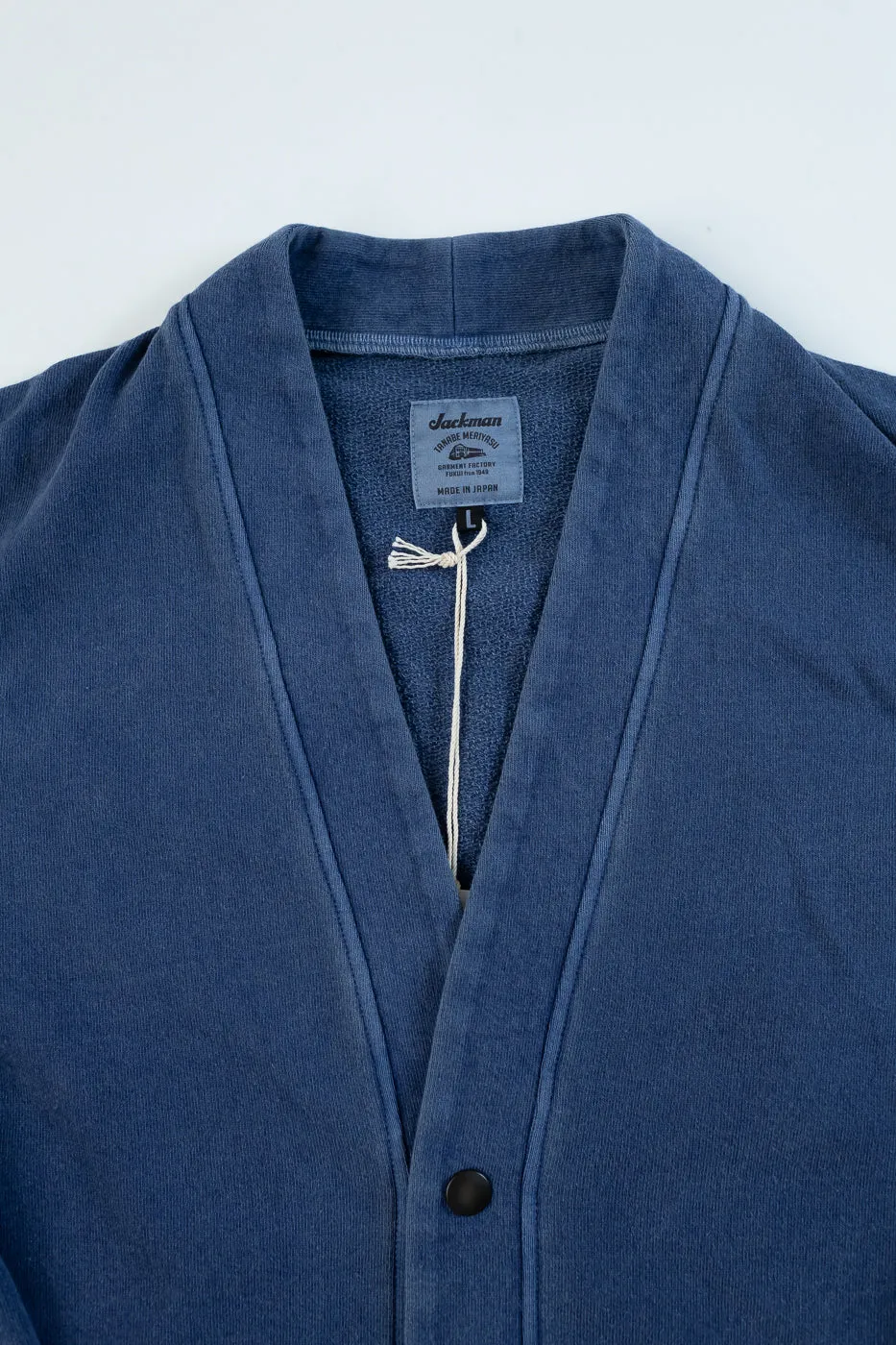 Faded Sweat Cardigan - 363 Fade Blue