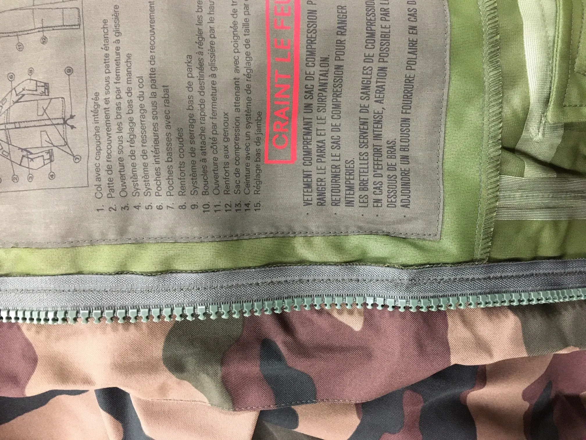 French Woodland CCE Camo Army "Gore-tex" Jacket - Grade 1