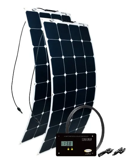 Go Power GP-Flex-200 200 Watt Solar Kit w. 30A Digital Controller