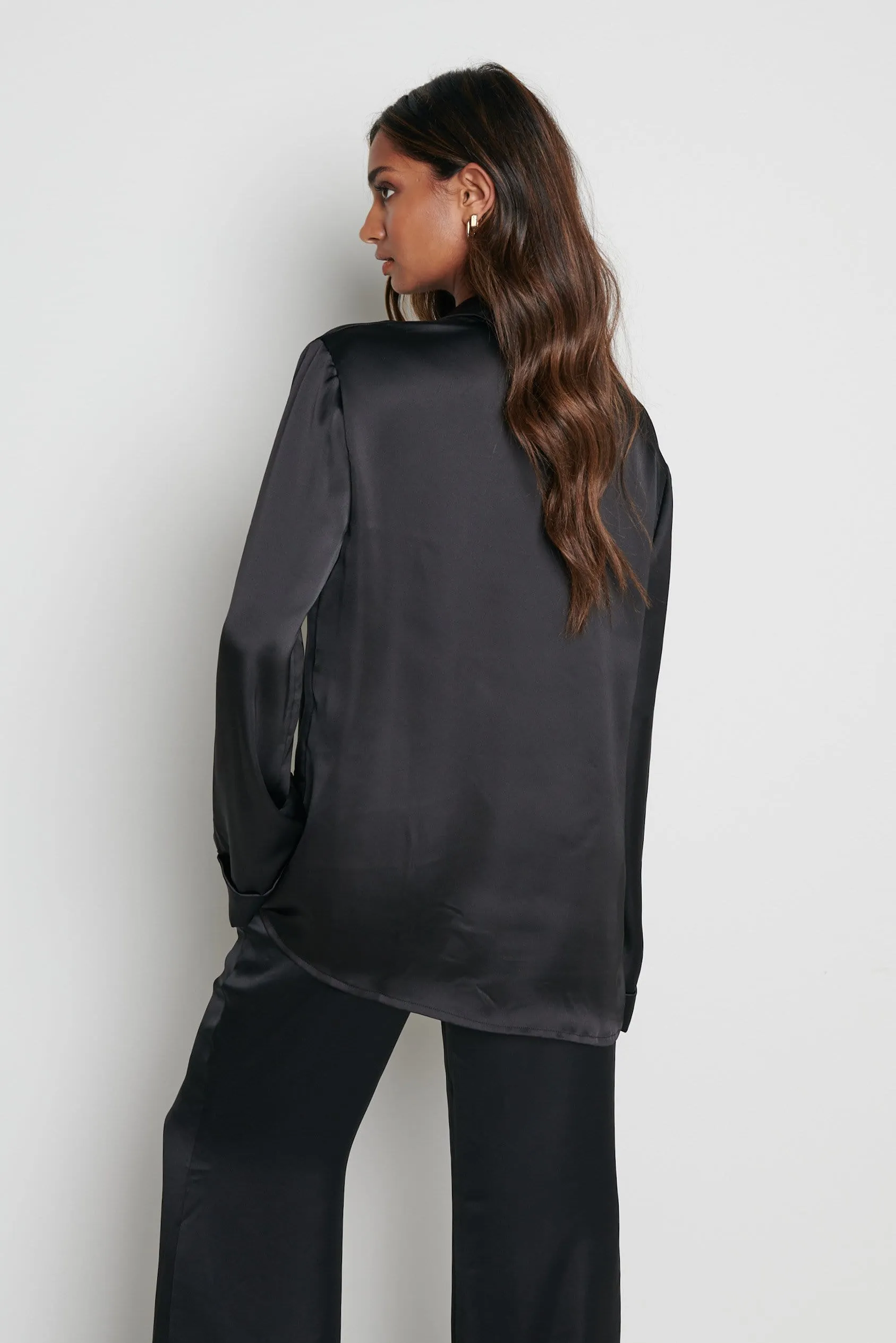 Hailee Relaxed Blouse - Black