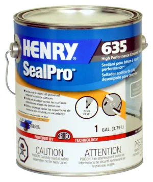 Henry 16376 Concrete Sealant, Liquid, Clear, 1 gal, Can :GAL: QUANTITY: 1