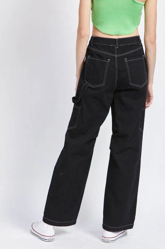 High Rise Fit Cargo Pants