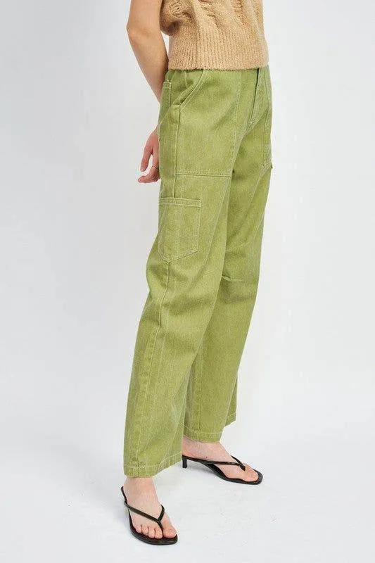 High Rise Fit Cargo Pants