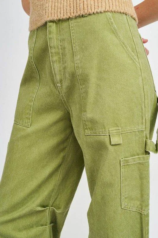 High Rise Fit Cargo Pants