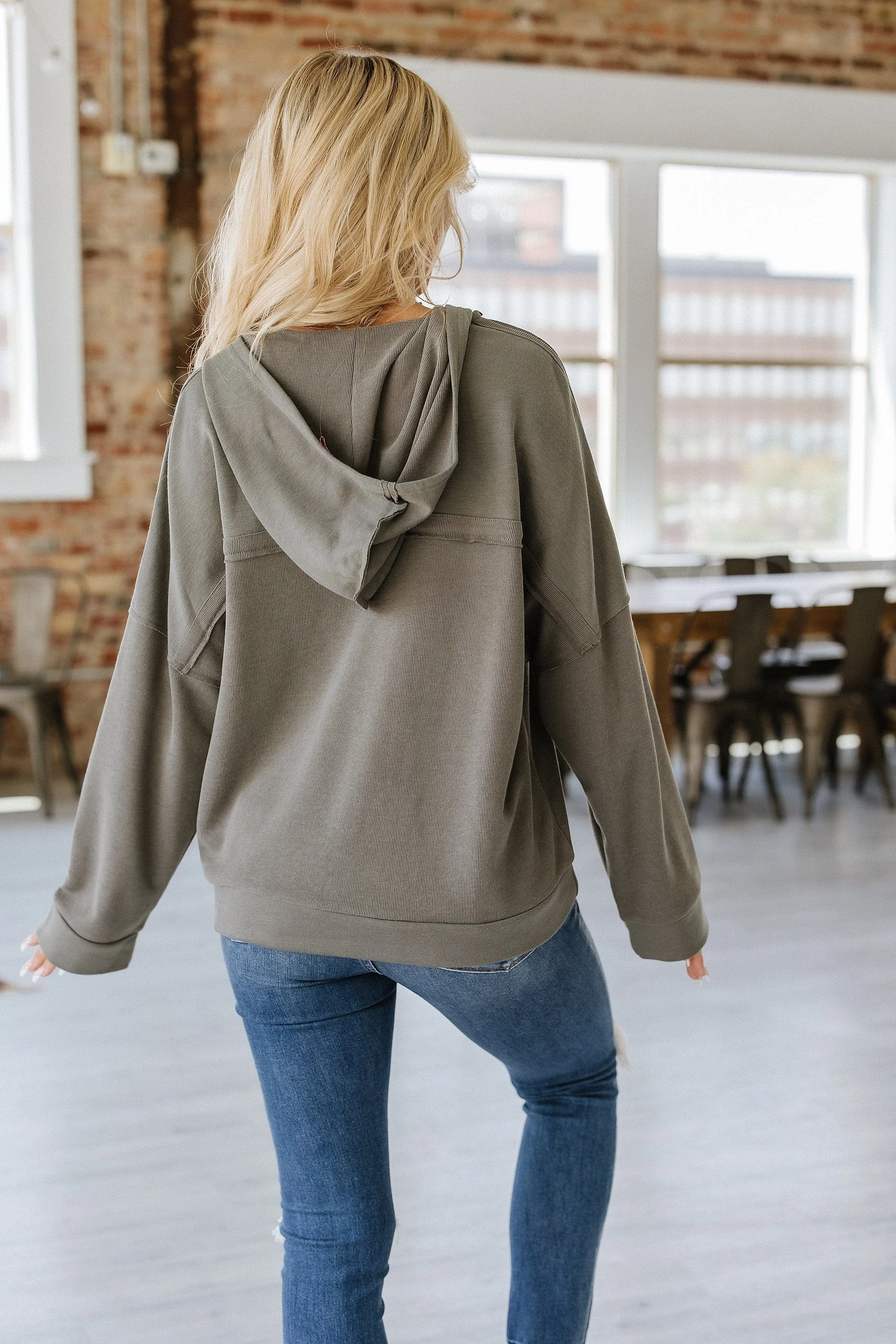 Kinslee Casual Button Front Hoodie | S-2XL | PRE ORDER