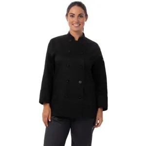 LE WOMEN CHEF COAT - Black