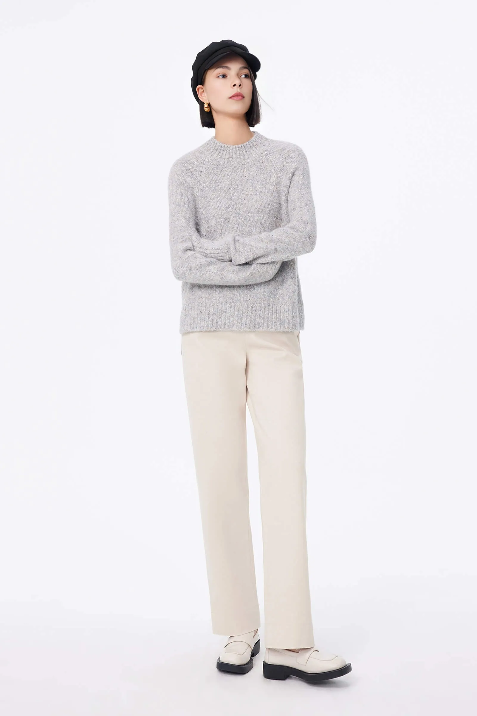 LILY Lined Straight-Leg Casual Pants