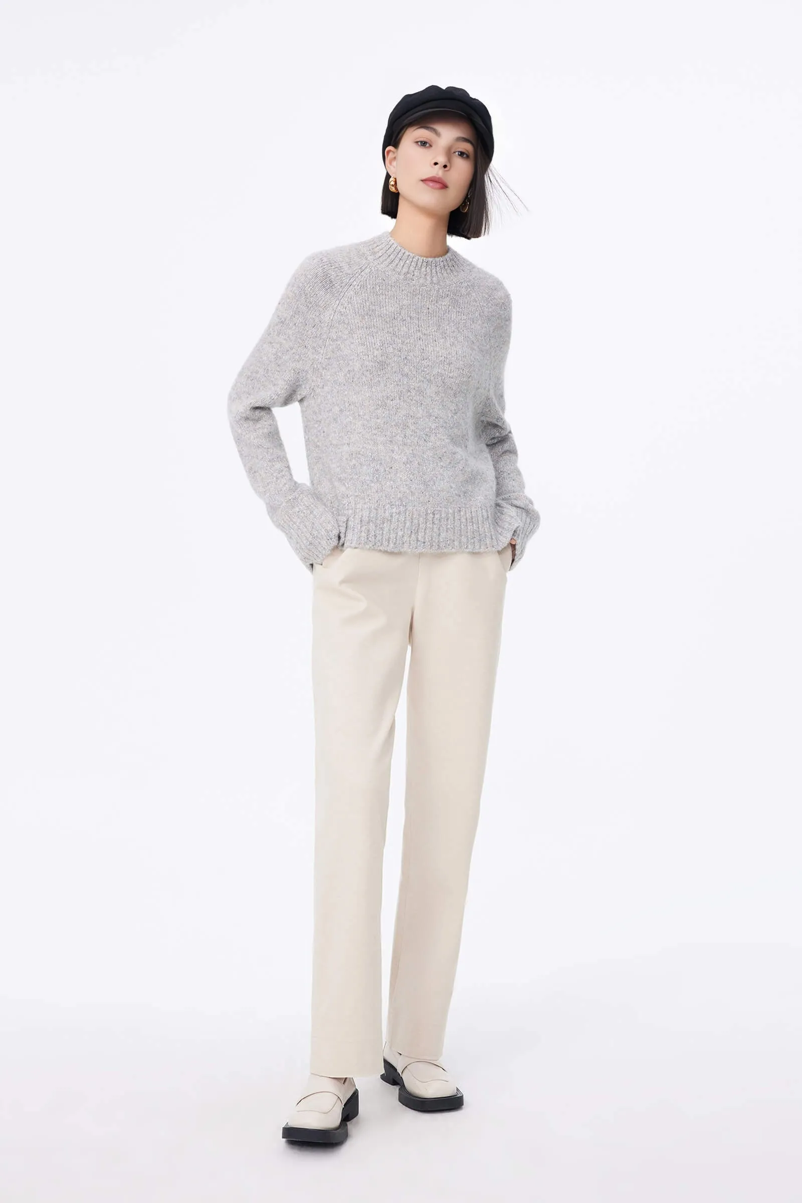 LILY Lined Straight-Leg Casual Pants