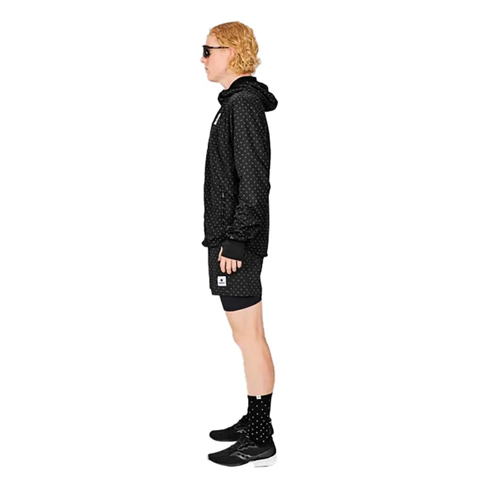 Men's Reflective Polka Blaze Jacket - Black