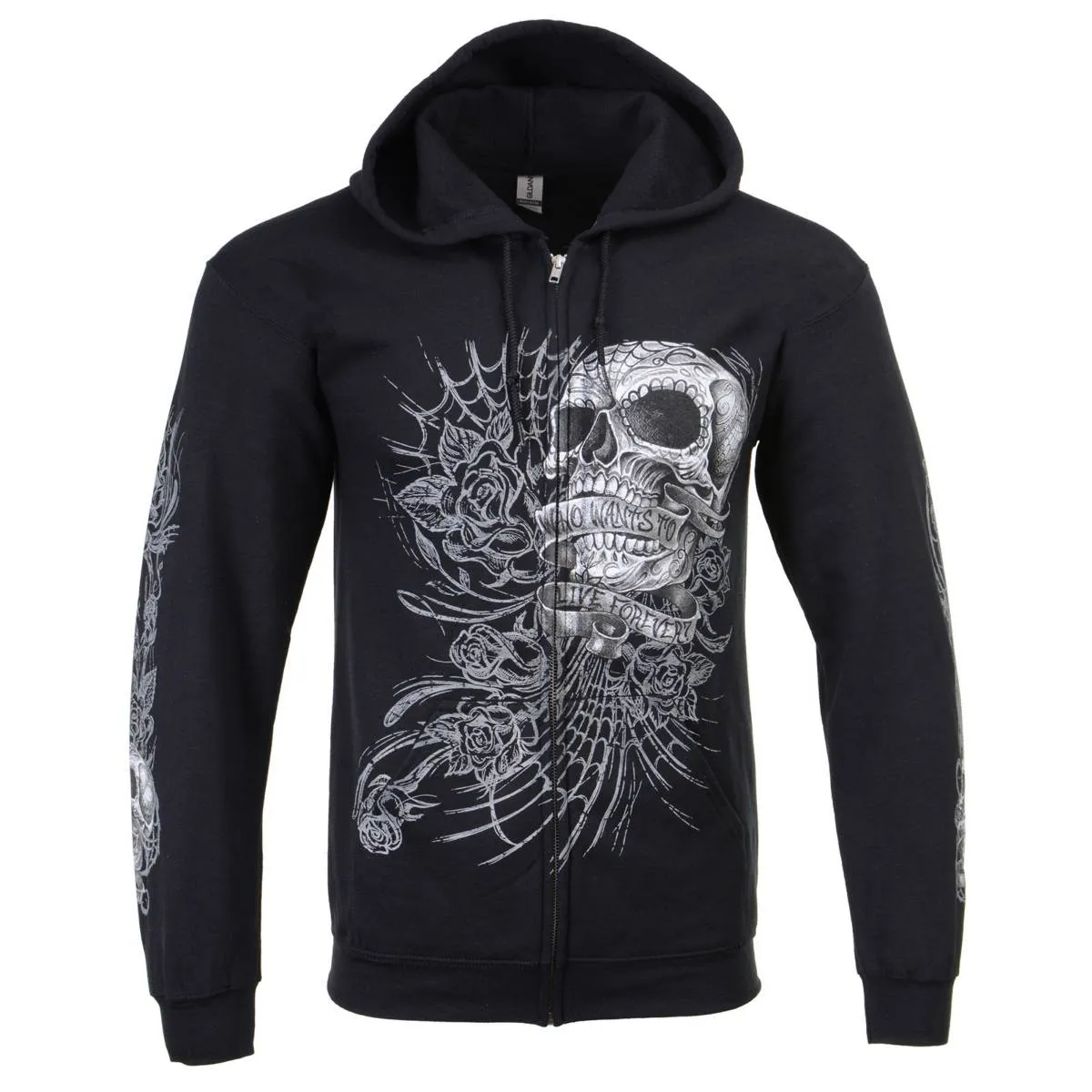 Milwaukee Leather MPMH118004 Men’s ‘Sweet Demise’ Black Hoodie with