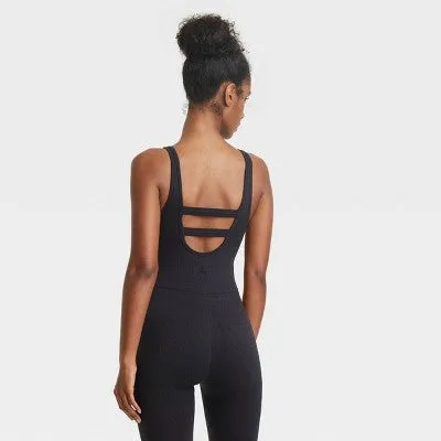 New - Women's Textured Seamless Bodysuit - JoyLab