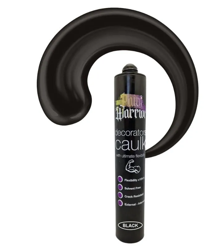 Paint Warrior Ultimate Flexible Decorators Caulk - Black - 380ml