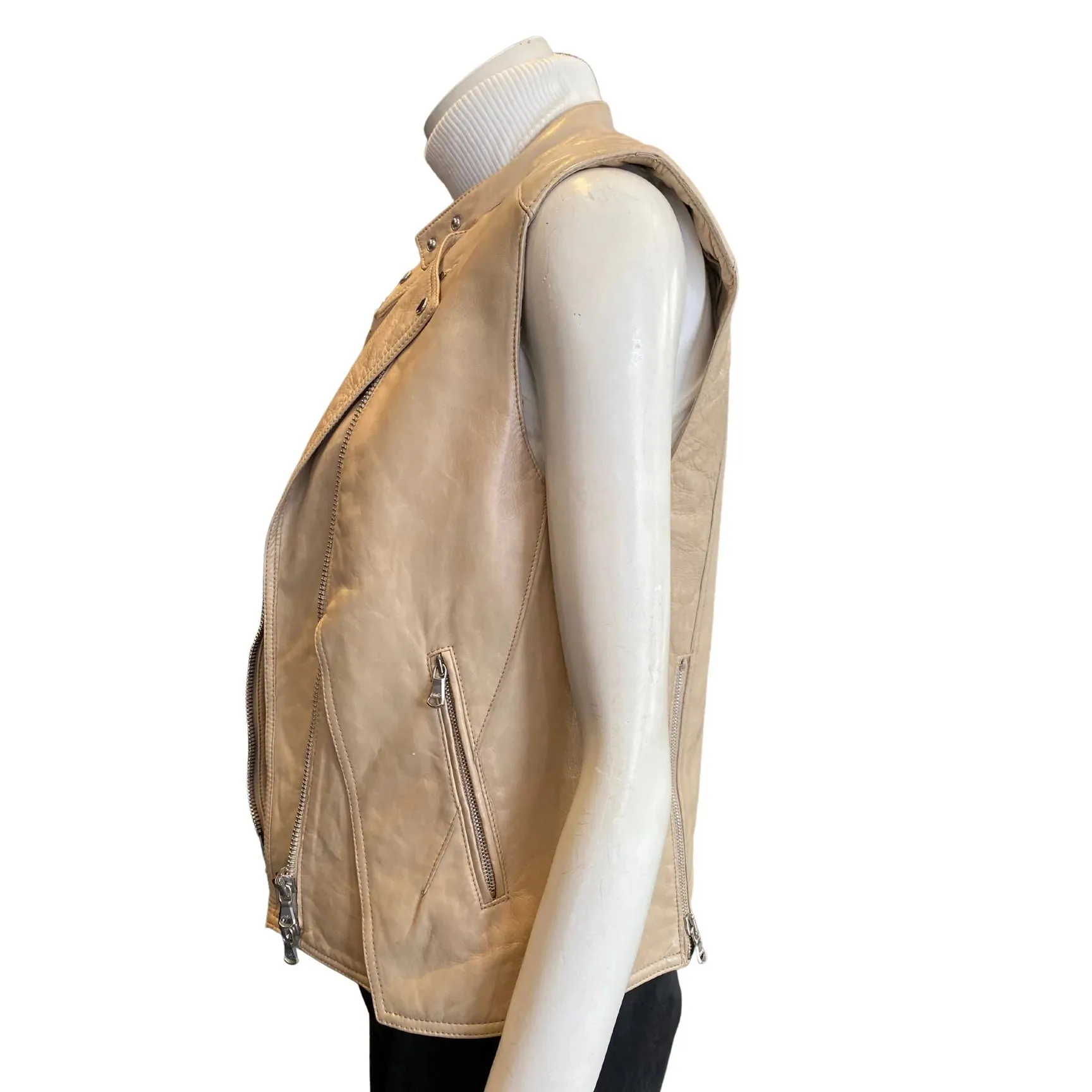 PHILLIP LIM Leather Vest | Small - US 2