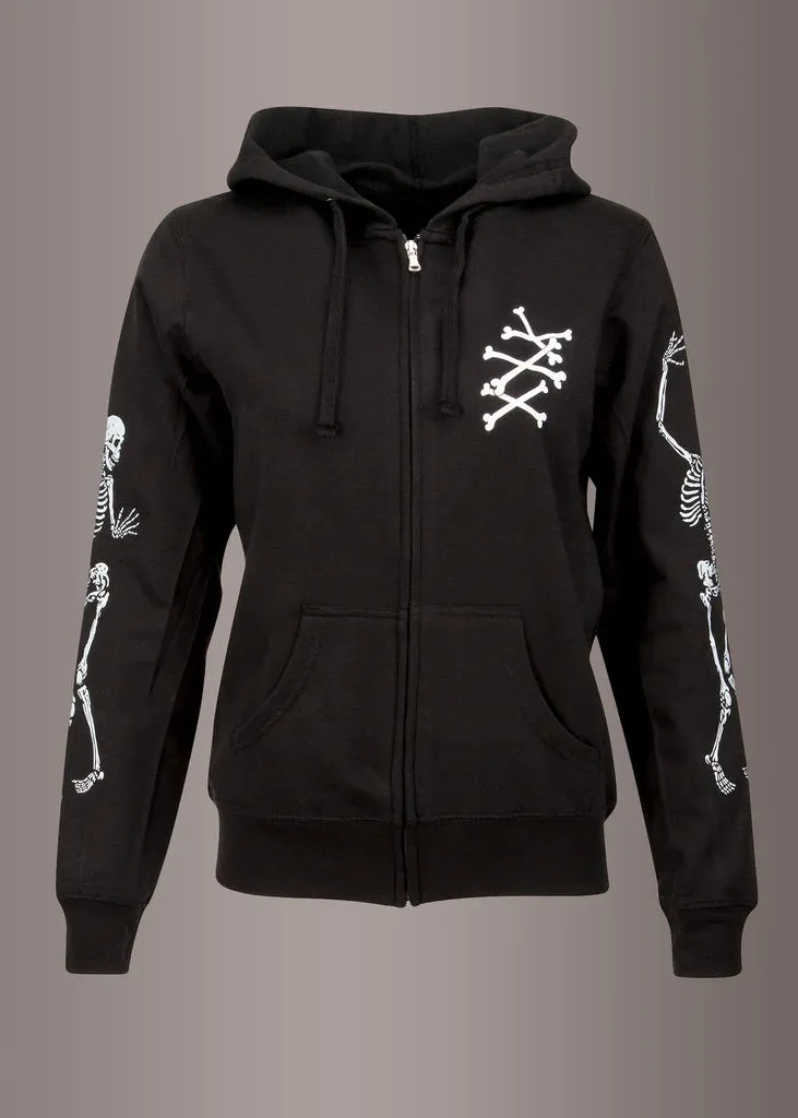 Rad to the Bone Skeleton Full Zip Hoodie