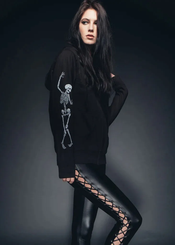 Rad to the Bone Skeleton Full Zip Hoodie