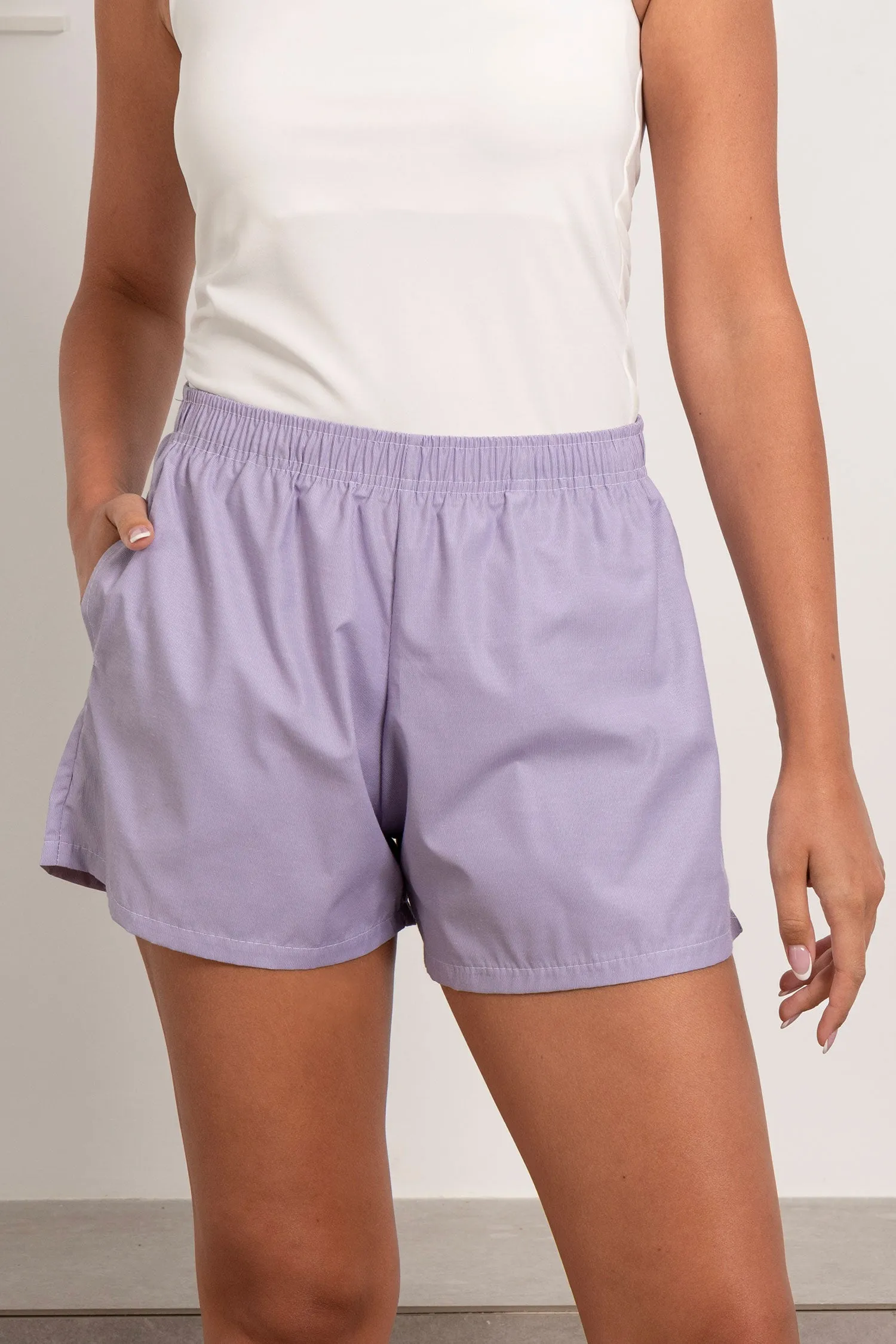 Relaxed Fit Striped Shorts - Mitcha Label