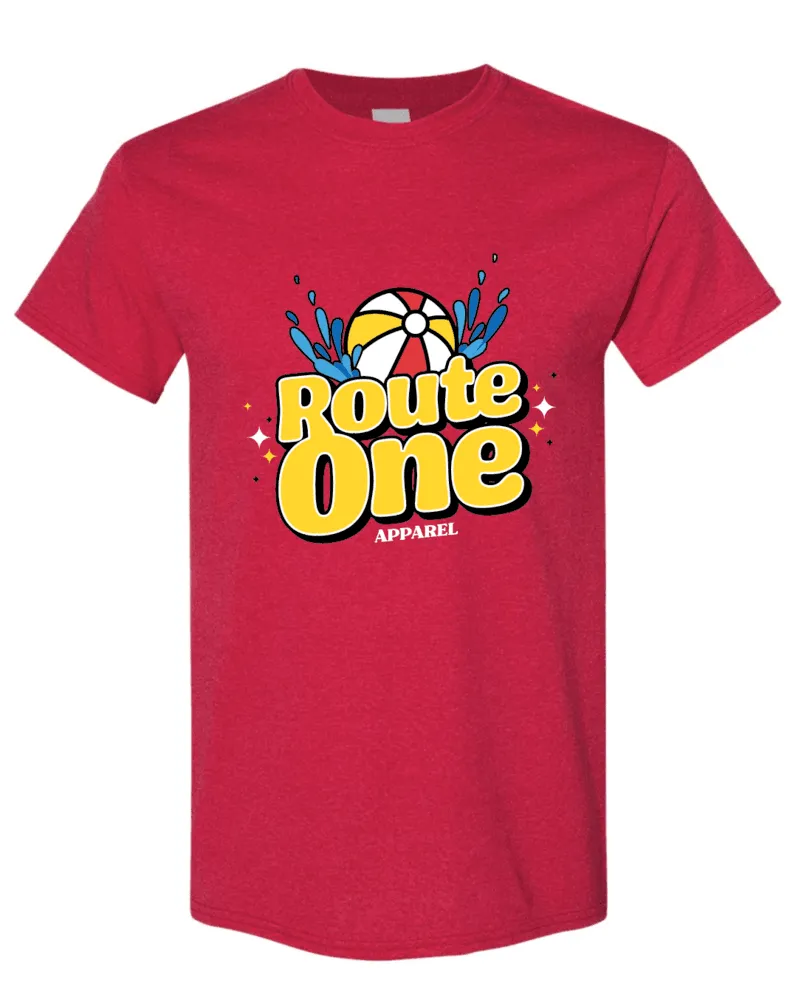 Route One Beach Day - Summer Splash (Red) / Shirt