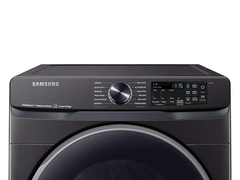 Samsung DVE50A8500V 7.5 cu. ft. Smart Electric Dryer with Steam Sanitize  in Brushed Black