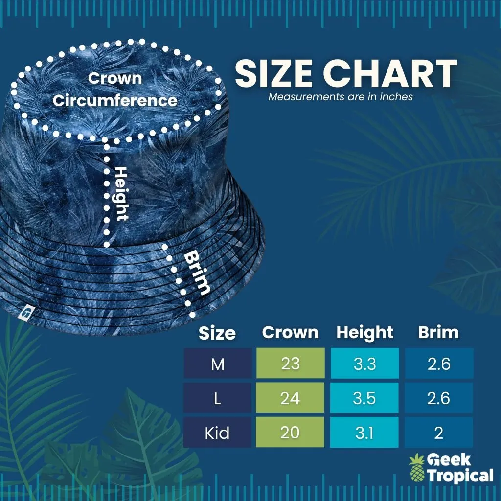 Science Marine Biology Rainbow Coral Bucket Hat