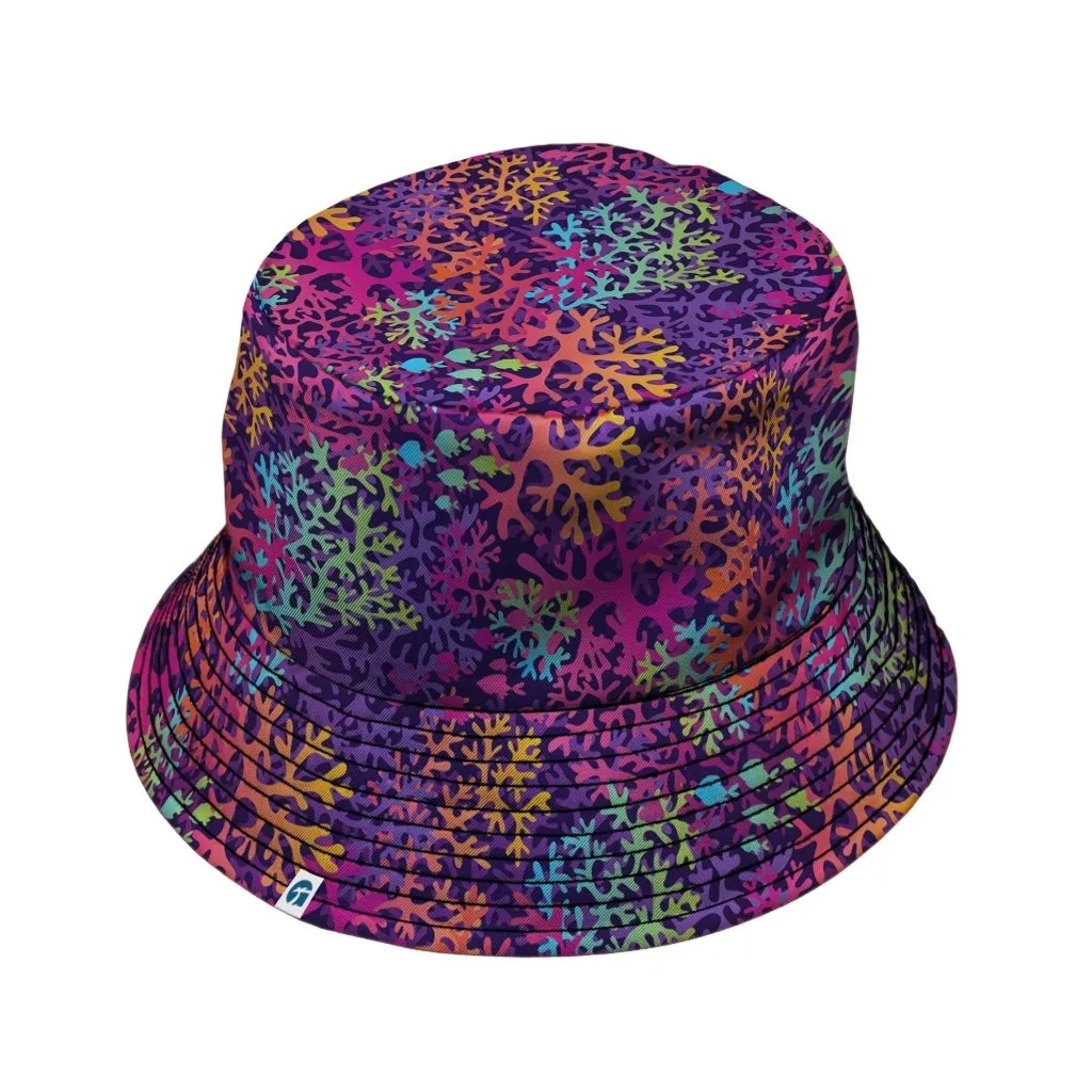 Science Marine Biology Rainbow Coral Bucket Hat