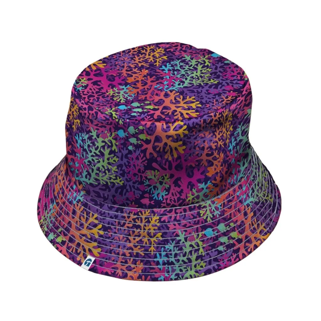 Science Marine Biology Rainbow Coral Bucket Hat