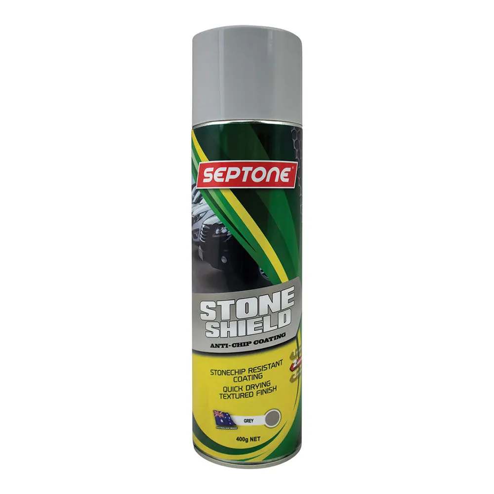 SEPTONE Stoneshield Solvent Based Elasticised Coating 400g Aerosol Grey