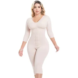 Sonryse M104BF Post Surgery Stage 1 BBL Compression Garment Fajas Colombianas Post Op with Bra Knee Length