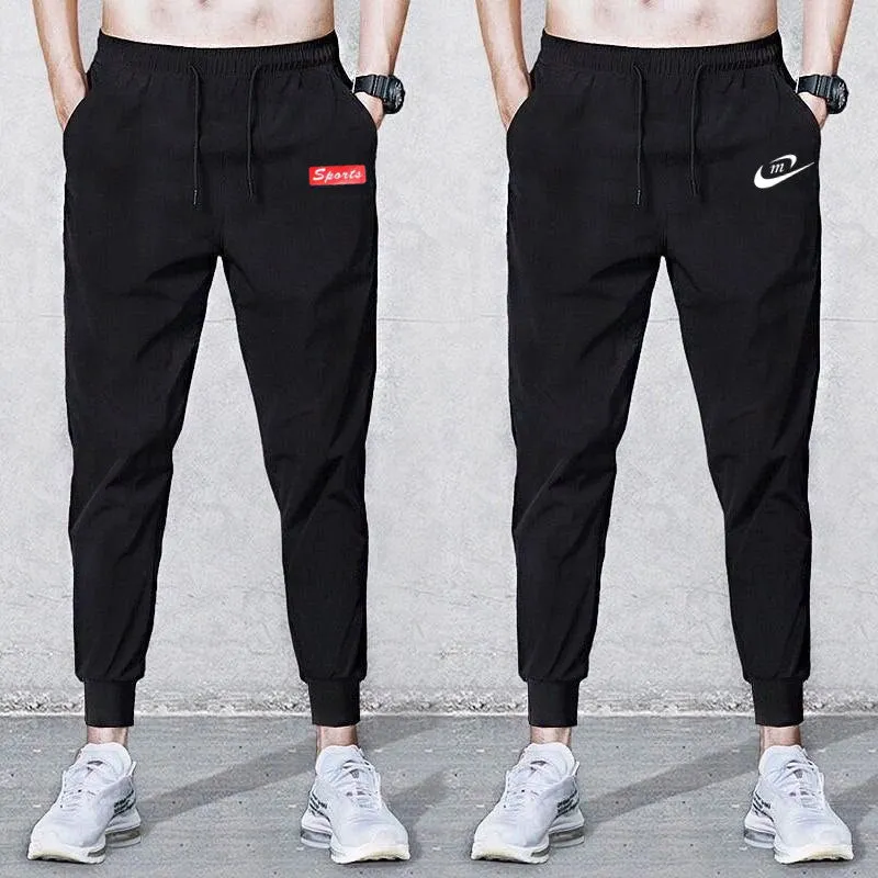 Sporty Loose Trendy Black Slim Fit Pants