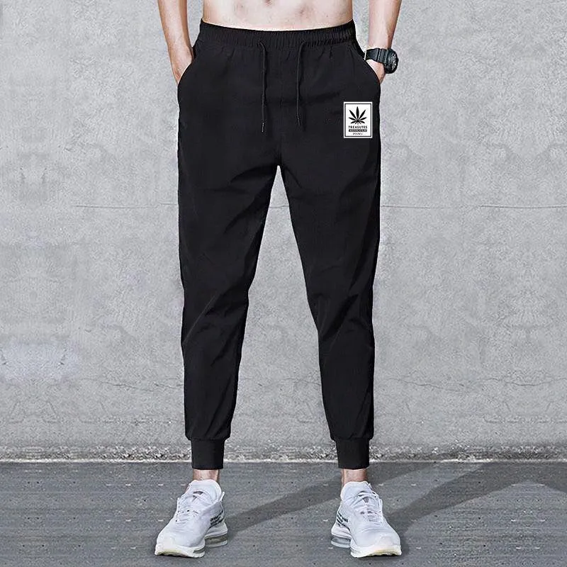 Sporty Loose Trendy Black Slim Fit Pants