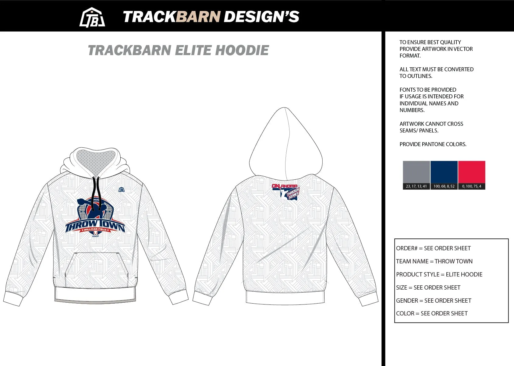 Throw-Town- Pullover Hoodie